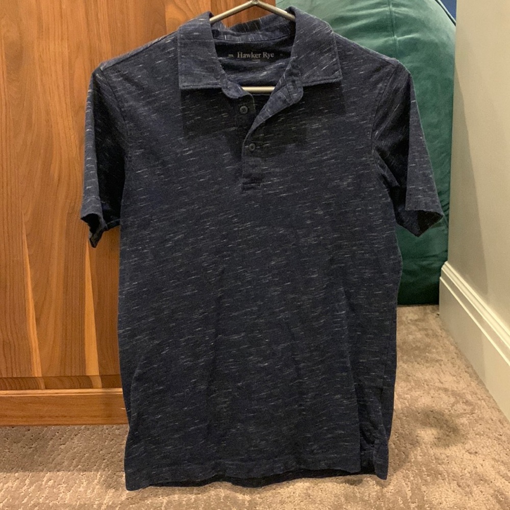 Hawker Rye Polo-Good Condition-XS-Navy